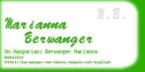 marianna berwanger business card